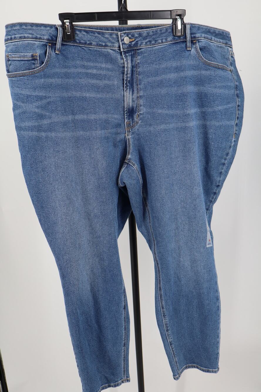 NEW Old Navy Rockstar Super Skinny Jeans Women's Blue Mid Rise Size 28